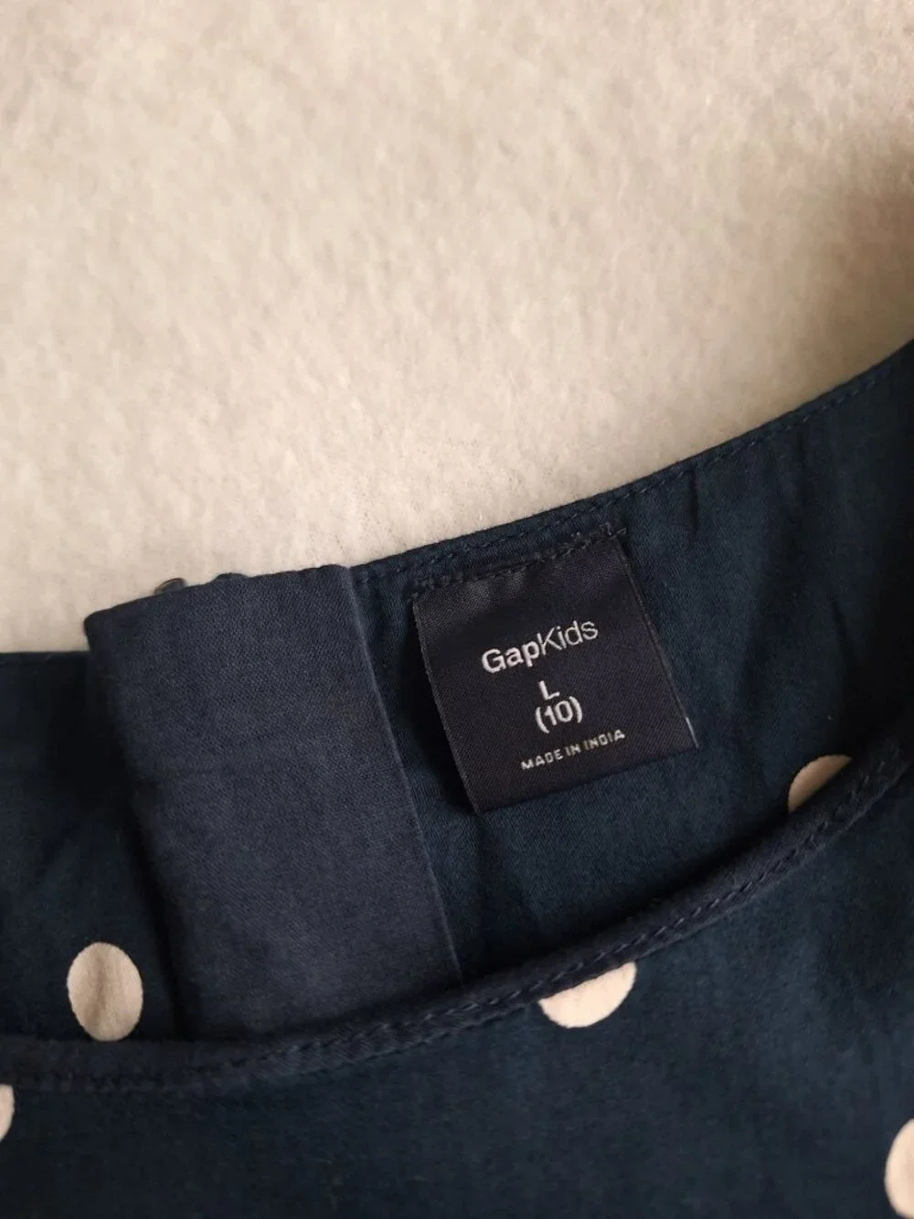 💙 Gap Kids Polkadot Girls Dress Size 10/L Cotton Preppy Formal Cute Outfit